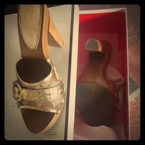 Coach Heels Worn Once